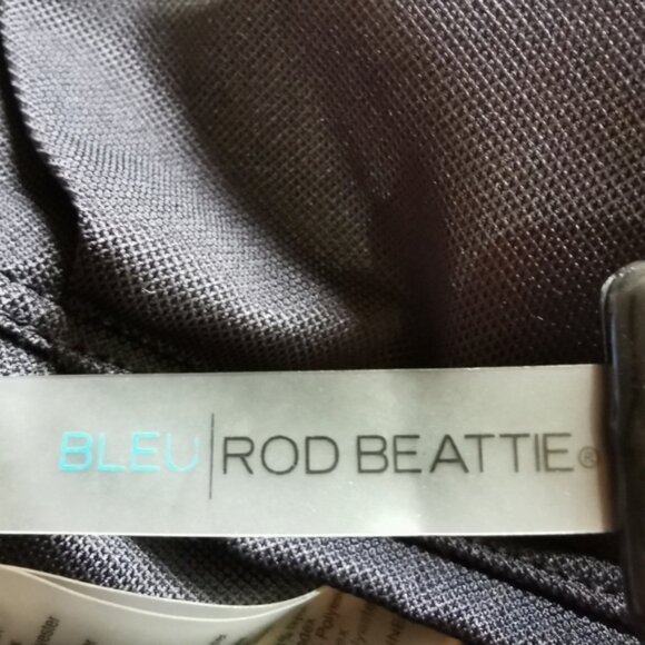 Bleu Rod Beattie Belted Black And White One Piece Swimsuit - Sz 12 - Picture 5 of 7